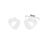 Simple Style Heart Shape Arylic Auricle 1 Pair