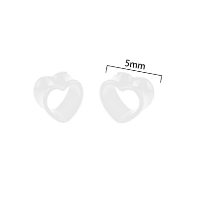 Simple Style Heart Shape Arylic Auricle 1 Pair