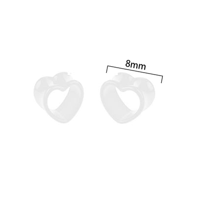 Simple Style Heart Shape Arylic Auricle 1 Pair