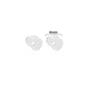 Simple Style Heart Shape Arylic Auricle 1 Pair