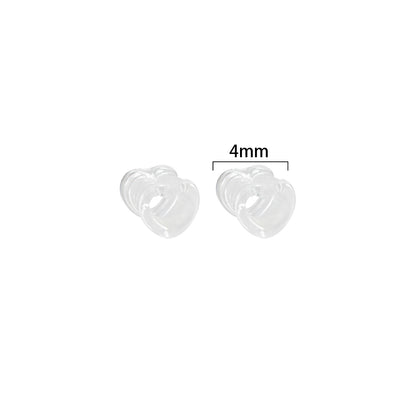 Simple Style Heart Shape Arylic Auricle 1 Pair