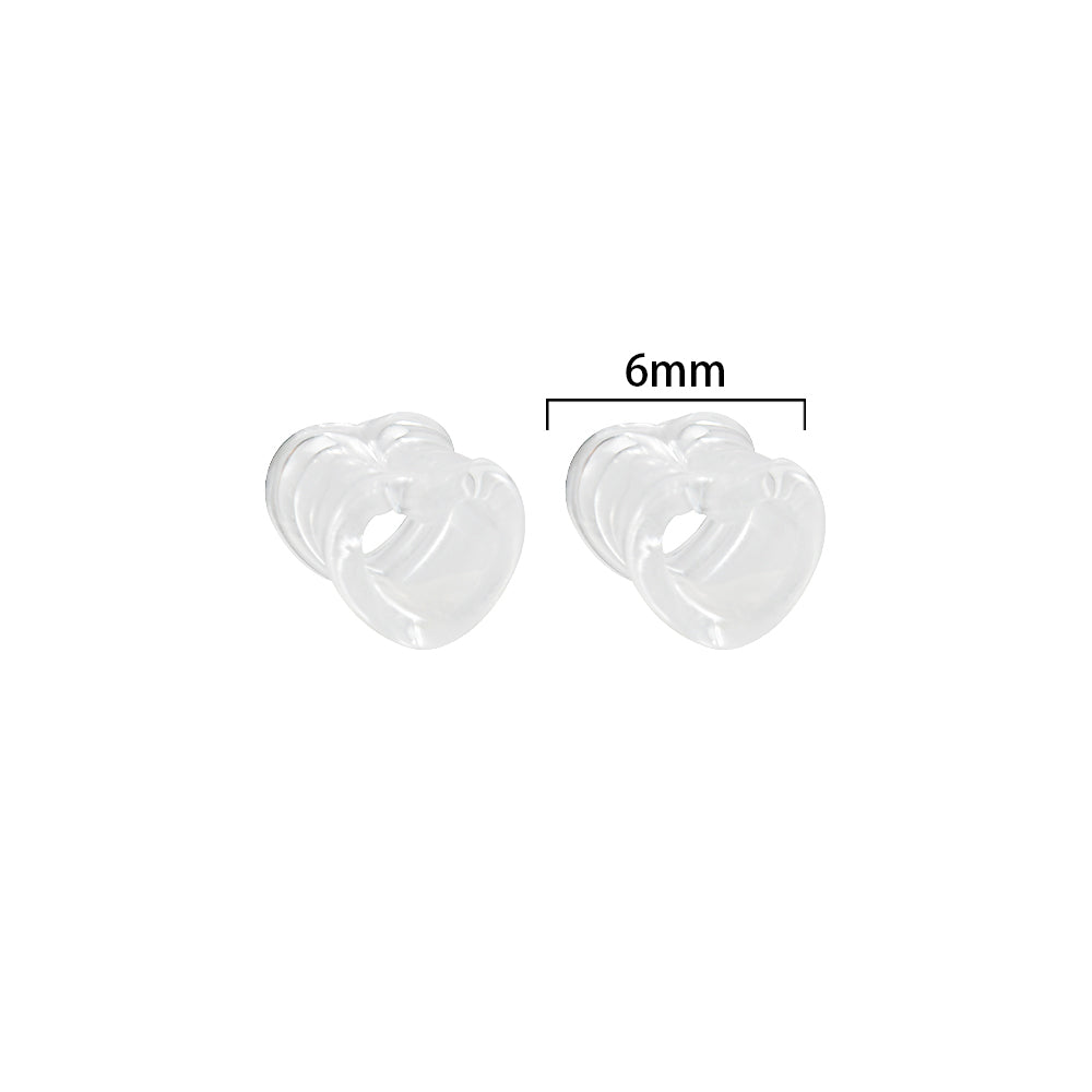 Simple Style Heart Shape Arylic Auricle 1 Pair