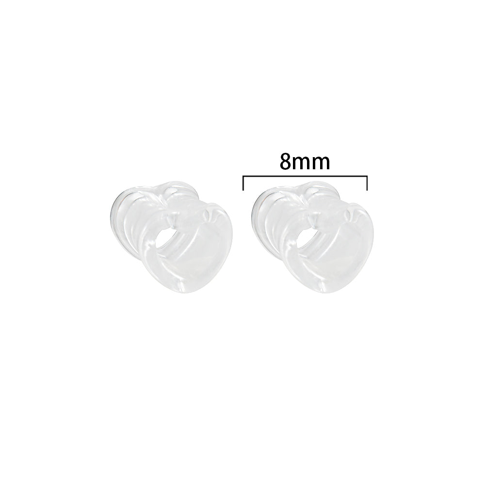 Simple Style Heart Shape Arylic Auricle 1 Pair