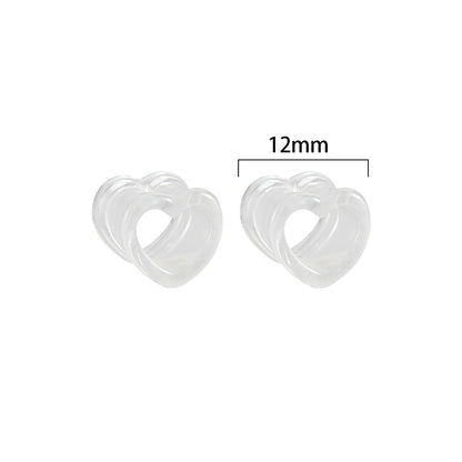 Simple Style Heart Shape Arylic Auricle 1 Pair