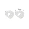 Simple Style Heart Shape Arylic Auricle 1 Pair