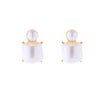 1 Pair Cute Square Inlay Alloy Artificial Pearls Ear Studs