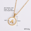 Simple Style Letter Shell Pendant Necklace