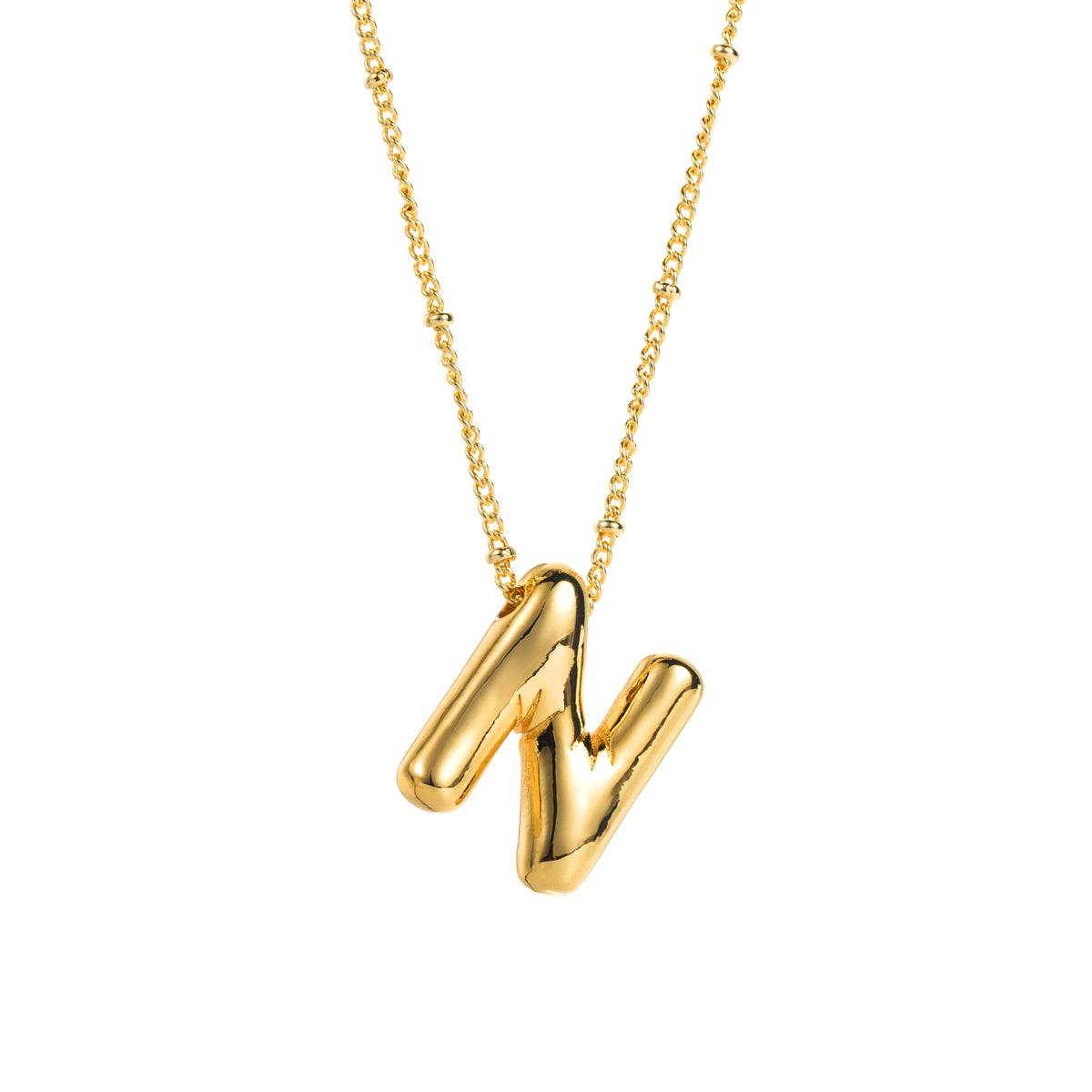 Modern Style Simple Style Letter Copper Pendant Necklace