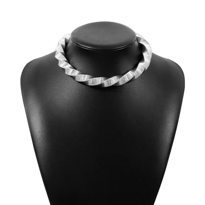 Simple Style Solid Color Alloy Wholesale Choker