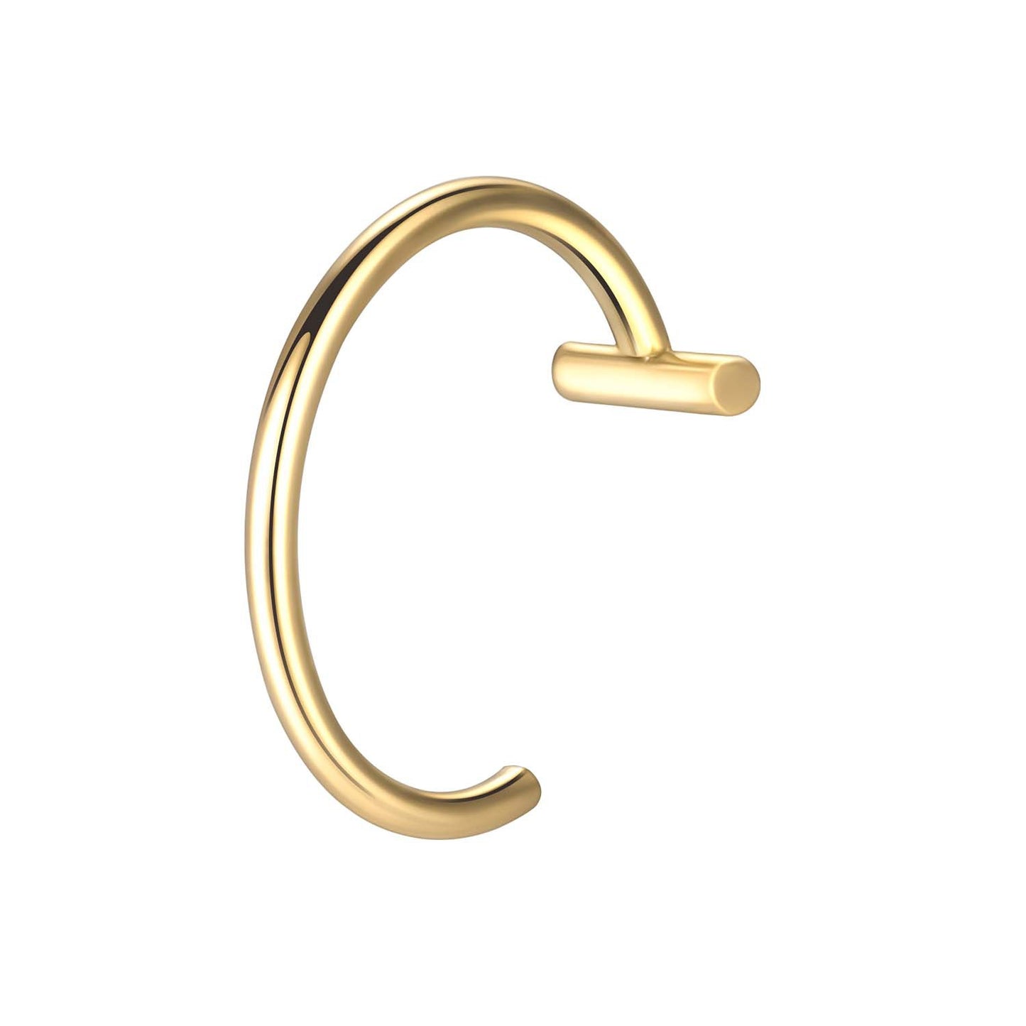 Streetwear C Shape Stainless Steel Lip Stud In Bulk