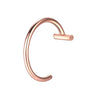 Streetwear C Shape Stainless Steel Lip Stud In Bulk