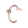 Streetwear C Shape Stainless Steel Lip Stud In Bulk