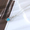 Simple Style Heart Shape Bottle Alloy Plating Inlay Artificial Crystal Women'S Pendant Necklace