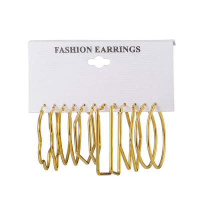 1 Set Simple Style Geometric Plating Stainless Steel Earrings