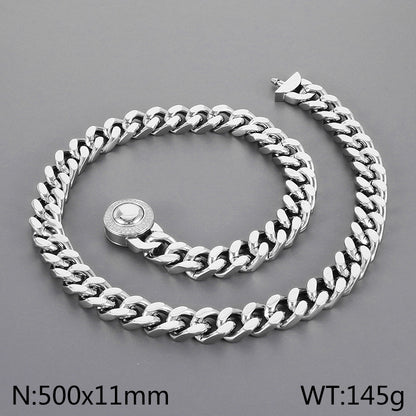 Wholesale Casual Simple Style Geometric Titanium Steel Plating Bracelets Necklace