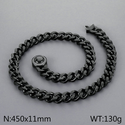 Wholesale Casual Simple Style Geometric Titanium Steel Plating Bracelets Necklace