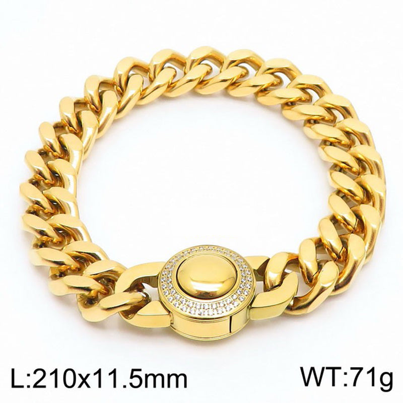 Wholesale Casual Simple Style Geometric Titanium Steel Plating Bracelets Necklace