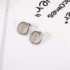 Wholesale Simple Style Human Round Titanium Steel Plating Earrings Necklace