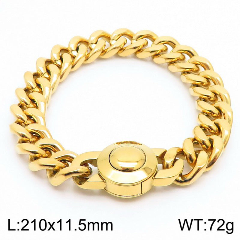 Wholesale Casual Simple Style Geometric Titanium Steel Plating Bracelets Necklace