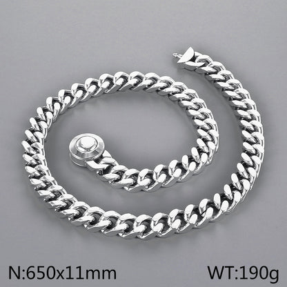 Wholesale Casual Simple Style Geometric Titanium Steel Plating Bracelets Necklace