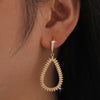 1 Pair Ig Style Water Droplets Plating Inlay Copper Zircon 18k Gold Plated Drop Earrings