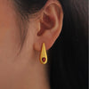 1 Pair Ig Style Water Droplets Plating Inlay Copper Zircon 18k Gold Plated Drop Earrings