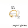 Elegant Simple Style Color Block Copper Plating Inlay Natural Stone Pearl 18k Gold Plated Rings