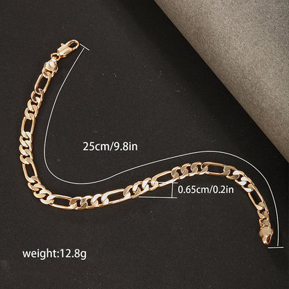 Hip-hop Xuping Solid Color Alloy Copper Plating 18k Gold Plated White Gold Plated Unisex Bracelets