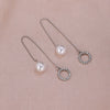 1 Pair Elegant Simple Style Geometric Plating Inlay Metal Artificial Pearls Rhinestones Ear Line