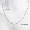 Elegant Basic Necklace Sterling Silver Plating Hollow Out White Gold Plated Rhodium Plated Necklace