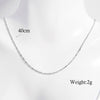 Elegant Basic Necklace Sterling Silver Plating Hollow Out White Gold Plated Rhodium Plated Necklace