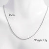 Elegant Basic Necklace Sterling Silver Plating Hollow Out White Gold Plated Rhodium Plated Necklace