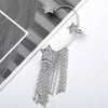 1 Piece Simple Style Tassel Inlay Alloy Rhinestones Drop Earrings