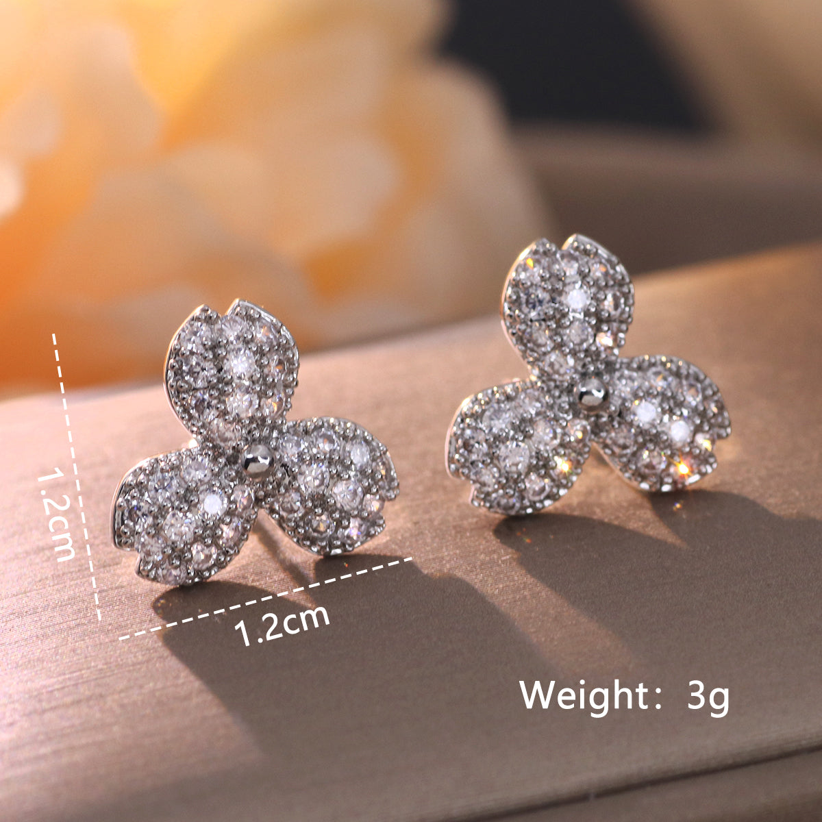 1 Pair Elegant Shiny Fruit Heart Shape Snowflake Plating Inlay Copper Artificial Pearls Artificial Diamond Silver Plated Drop Earrings Ear Studs