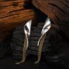 1 Pair Casual Tassel Plating Sterling Silver 24k Gold Plated White Gold Plated Drop Earrings