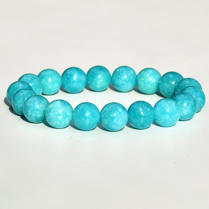 Casual Simple Style Round Natural Stone Beaded Handmade Bracelets