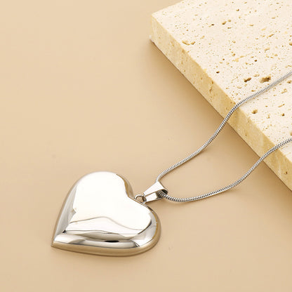 Simple Style Geometric Titanium Steel Plating Necklace