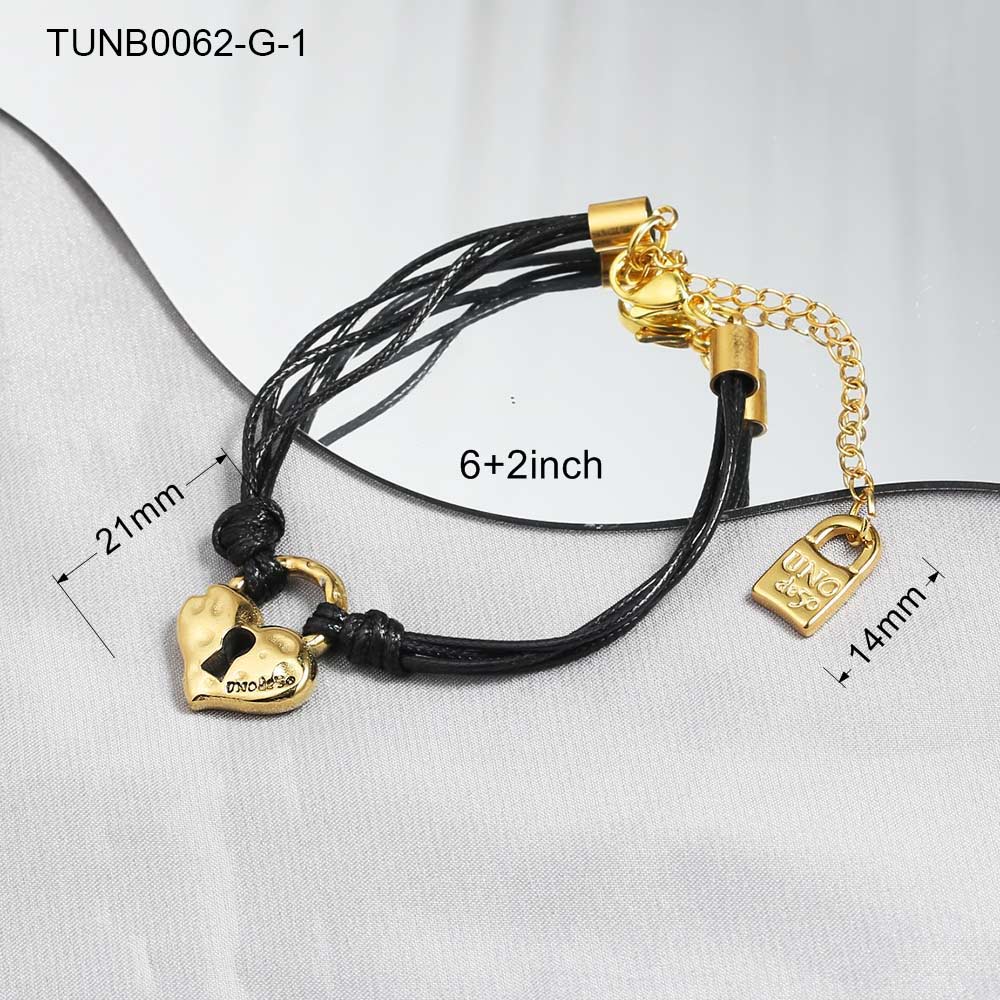 Hip-Hop Simple Style Heart Shape Solid Color 304 Stainless Steel Bracelets In Bulk