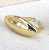 Vintage Style Simple Style Water Droplets Heart Shape Copper Gold Plated Open Rings In Bulk