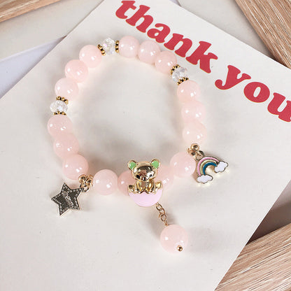 Cute Cartoon Character Alloy Enamel Kid's Bracelets 1 Piece