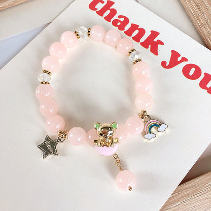 Cute Cartoon Character Alloy Enamel Kid's Bracelets 1 Piece