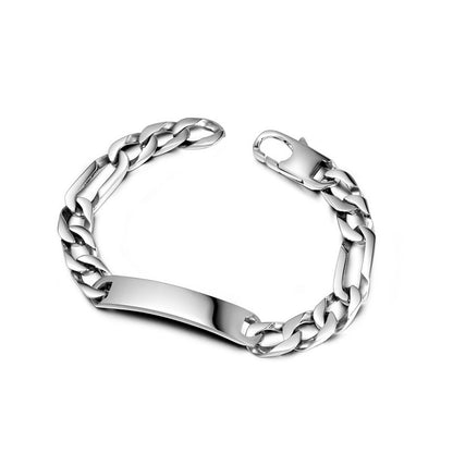 Casual Solid Color Titanium Steel Polishing Chain Bracelets