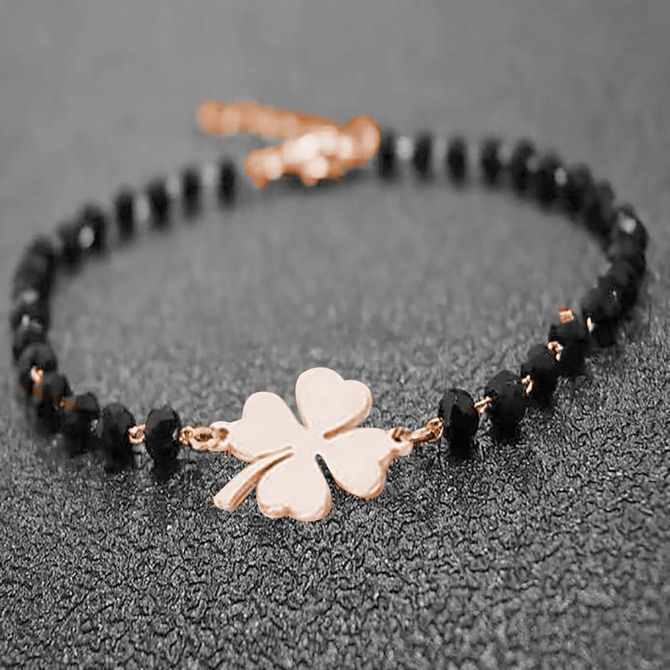 Casual Simple Style Cross Four Leaf Clover Star Alloy Beaded Plating Unisex Bracelets