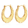 1 Pair Simple Style Classic Style Solid Color Plating Stainless Steel Gold Plated Earrings