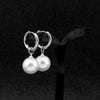 1 Pair Simple Style Pearl Polishing Stainless Steel Drop Earrings