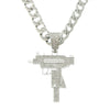 Hip-hop Solid Color Alloy Inlay Zircon Men's Pendant Necklace