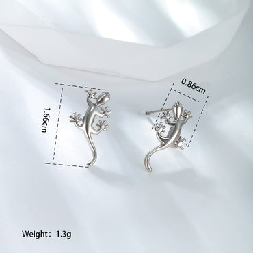 1 Pair Xuping Simple Style Animal Copper Alloy 18k Gold Plated White Gold Plated Ear Studs