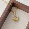 Simple Style Heart Shape Sterling Silver Plating Gold Plated Pendant Necklace