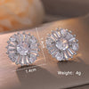 1 Pair Elegant Cute Solid Color Plating Inlay Copper Artificial Pearls Artificial Diamond Silver Plated Ear Studs