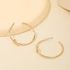 1 Piece Ig Style Simple Style C Shape Alloy Earrings